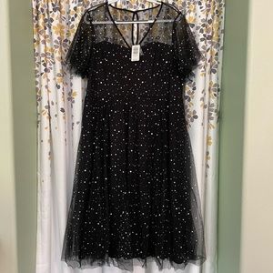 NWT! GORGEOUS Torrid mesh holographic witchy dress, size 20